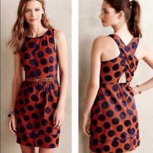 EUC Maeve Rokim Polka Dot Dress